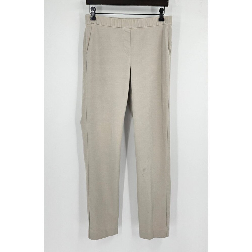 J. Jill Essential Slim Ankle Pants Womens Sz 6 Tall Beige Stretch Pull-on